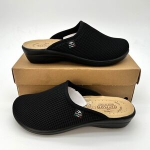 Fly Flot Cloth Slipper EU Size 39 (US M 6.5, W 8) Italian Black Mesh Cushion NEW